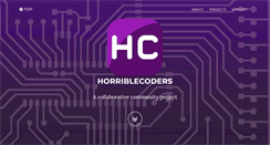 Desktop Screenshot of horriblecoders.com